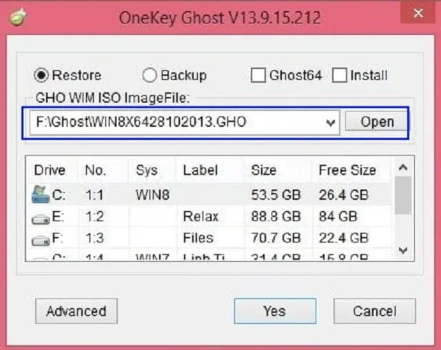 Chia sẻ 2 cách Ghost Win 10 cực đơn giản và hiệu quả 5 Tìm kiếm bản Ghost trong thiết bị