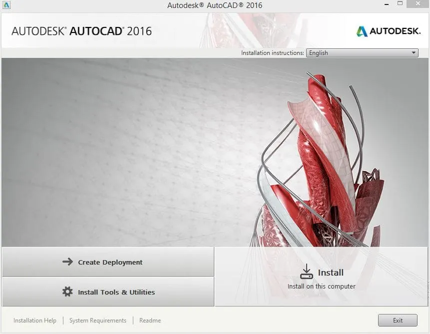 Hướng Dẫn Tải Và Cài Đặt AutoCAD 2016 Miễn Phí, An Toàn 3 chọn Install