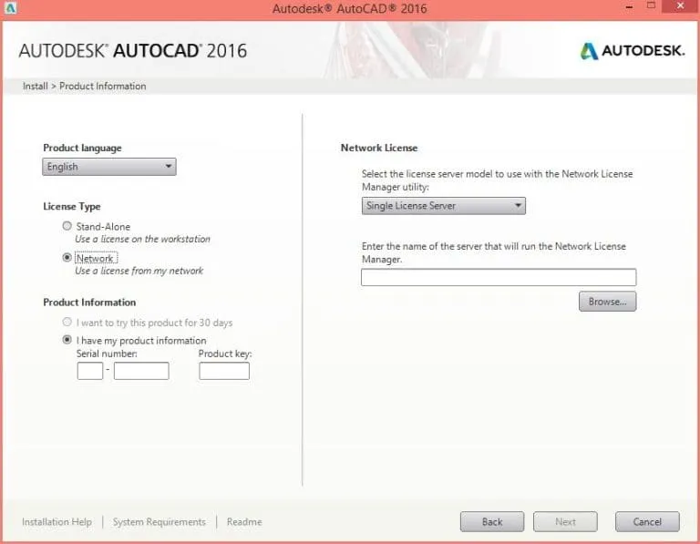 Hướng Dẫn Tải Và Cài Đặt AutoCAD 2016 Miễn Phí, An Toàn 5 Nhập product key và Serial number