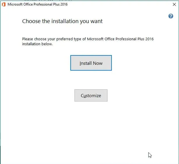 Hướng Dẫn Tải Office 2016 Chi Tiết【Link Google Drive】 10 Chọn Install để bắt đầu quá trình cài đặt