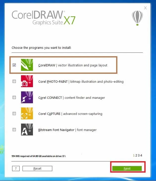 Hướng Dẫn Tải Và Cài Đặt Phần Mềm Corel X7 Đầy Đủ Nhất 8 Chọn phần mềm theo nhu cầu
