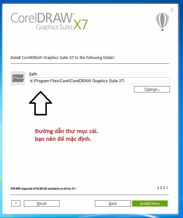 Hướng Dẫn Tải Và Cài Đặt Phần Mềm Corel X7 Đầy Đủ Nhất 11 Chọn địa chỉ cài đặt phần mềm