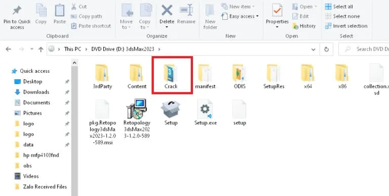 Hướng dẫn tải và crack 3DS Max 2023 cập nhật mới nhất 12 Tìm kiếm thư mục crack đã tải xuống từ trước