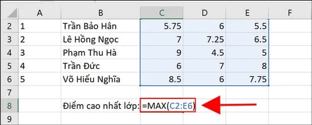 Tổng Hợp Các Hàm Cơ Bản Trong Excel Hay Dùng Nhất 7 Hàm MIN - MAX