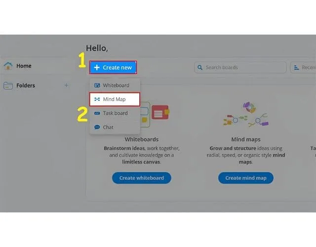 Tải iMindMap – Phần mềm sơ đồ tư duy chuyên nghiệp 16 Nhấn Create new sau đó chọn MindMap