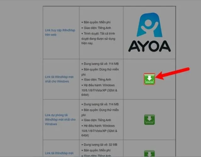 Tải iMindMap – Phần mềm sơ đồ tư duy chuyên nghiệp 4 Bạn truy cập vào link tải iMindMap rồi nhấn Tải về