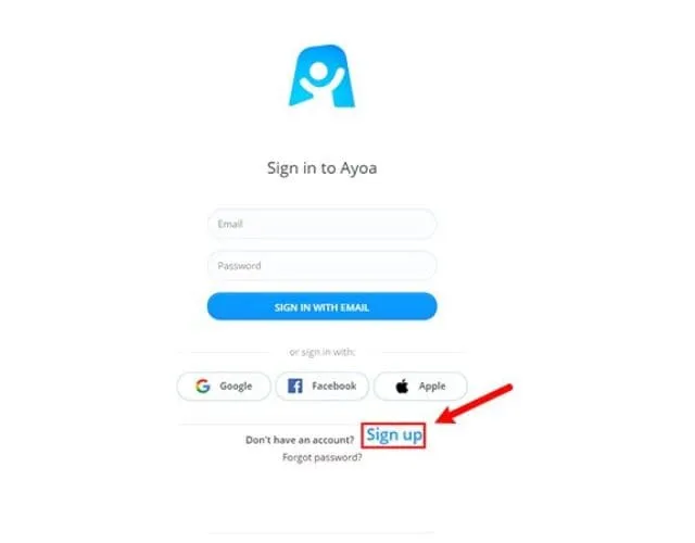 Tải iMindMap – Phần mềm sơ đồ tư duy chuyên nghiệp 7 Bạn nhấn vào Sign Up