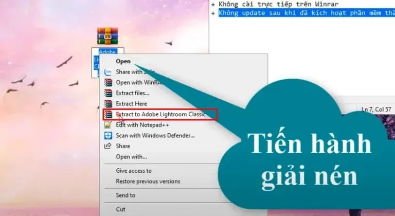 Hướng Dẫn Tải Phần Mềm Lightroom 2023 Mới Nhất 5 Giải nén file mới tải về