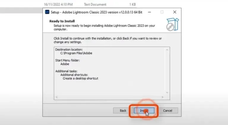 Hướng Dẫn Tải Phần Mềm Lightroom 2023 Mới Nhất 7 Chọn Install