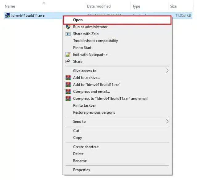 Mở file Idmv641build15.exe và chạy file