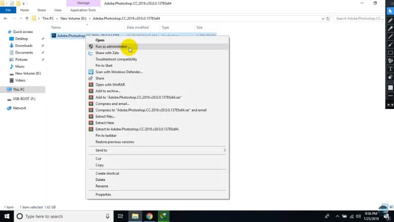 Link Tải Adobe Photoshop CC 2019 Miễn Phí - Link Drive 3 Chạy bằng quyền Administrator