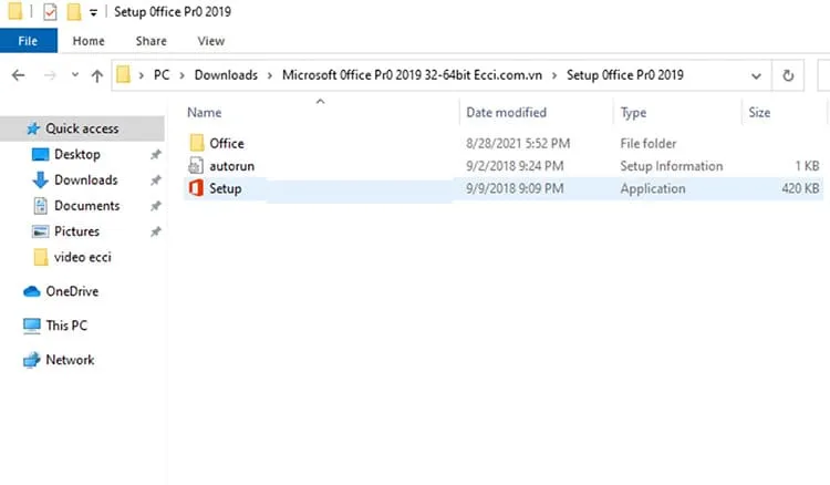 setup office 2019