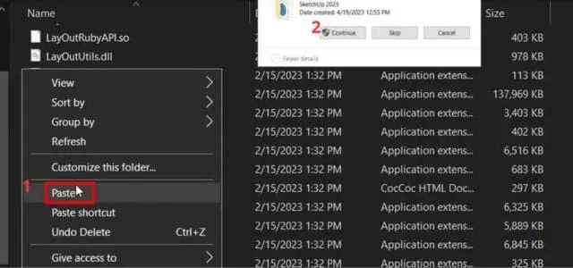 Sketchup 2023: Tải nhanh và khám phá tính năng mới 11 Dán file