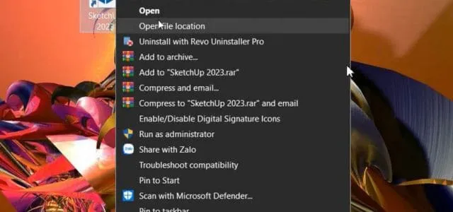 Sketchup 2023: Tải nhanh và khám phá tính năng mới 9 Open File Location