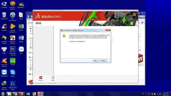 Link Tải Solidworks 2016 Miễn Phí Và Hướng Dẫn Cài Đặt 5 Chọn chạy phần mềm bằng lựa chọn Run as Administration