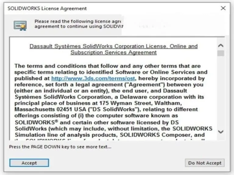 Link tải đầy đủ và hướng dẫn cài Solidworks 2019 - Đã test 17 Chọn I Accept để hoàn thành cài đặt