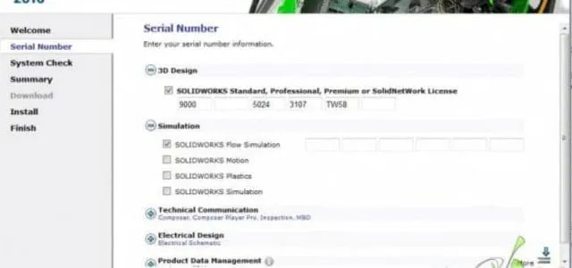 Tải Solidworks 2020 miễn phí, an toàn kèm hướng dẫn cài đặt 6 Điền số serial