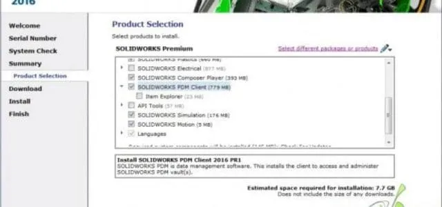 Tải Solidworks 2020 miễn phí, an toàn kèm hướng dẫn cài đặt 7 Chọn những ô phù hợp