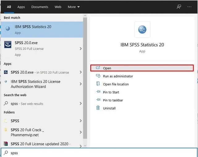 Cập nhật link tải SPSS 20 mới nhất và hướng dẫn cài đặt 4 Bước 1: Tải và giải nén phần mềm