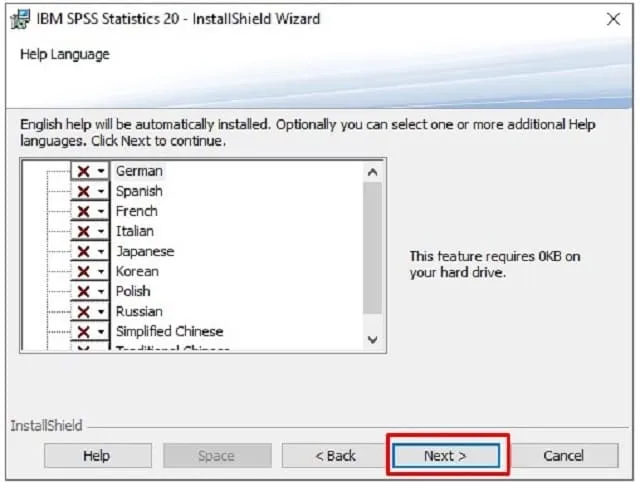 Cập nhật link tải SPSS 20 mới nhất và hướng dẫn cài đặt 6 Bước 4: Thiết lập ngôn ngữ