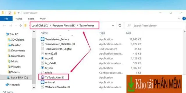 TeamViewer full crack - Giải pháp kết nối từ xa miễn phí 8 Đây là thư mục mặc định của Teamviewer 15: (C:)/Program Files (x86)/TeamViewer