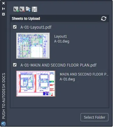 Tính năng Push to Autodesk Docs chia sẻ bản vẽ