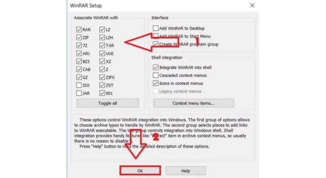 WinRAR full crack- Phần mềm nền và giải nén hiệu quả nhất 6 Sau đó, bạn chọn OK