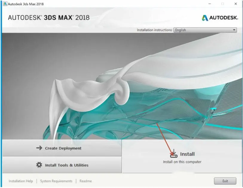 Chi tiết cách tải và cài đặt 3DS Max 2018 miễn phí 100% 3 Click vào install để cài đặt