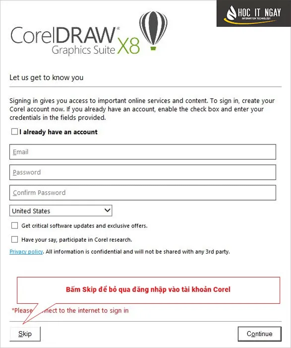 cai dat Corel X8 buoc 11