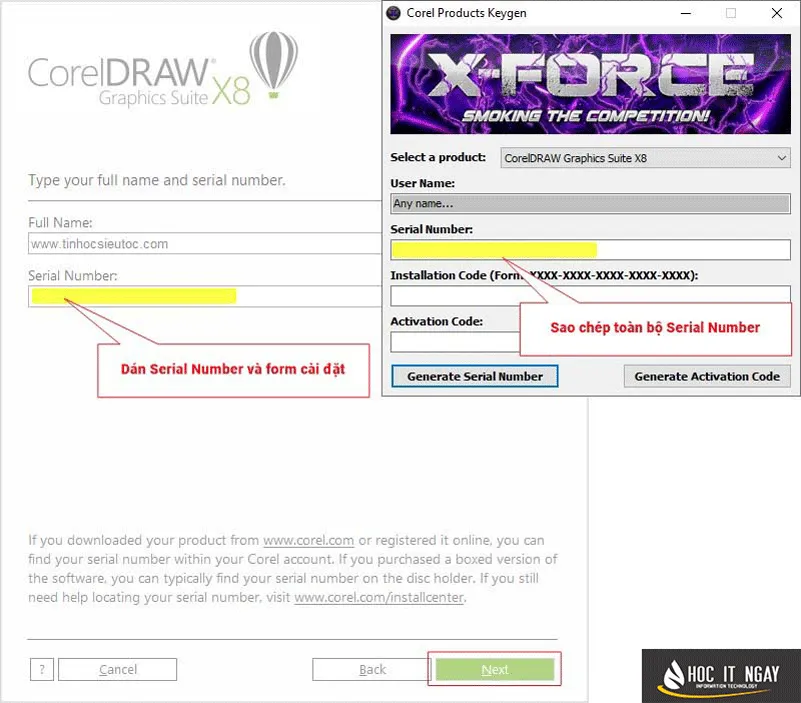 cai dat Corel X8 buoc 4