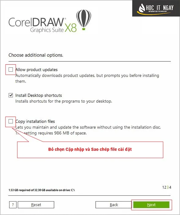 cai dat Corel X8 buoc 8
