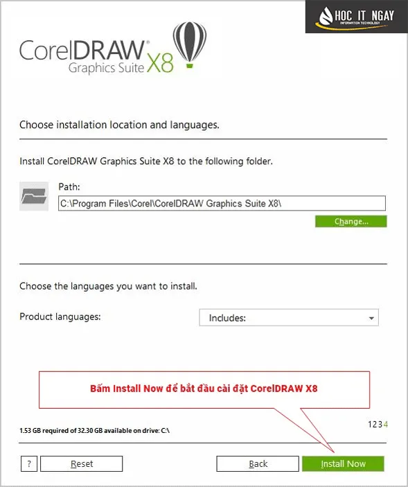 cai dat Corel X8 buoc 9