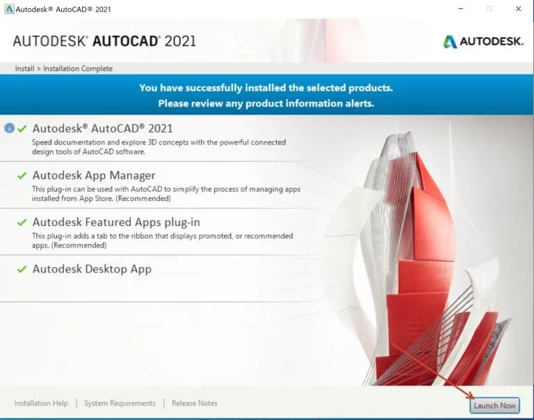 cai dat autocad 2021 buoc 6