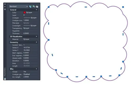 change revision cloud autocad 2021