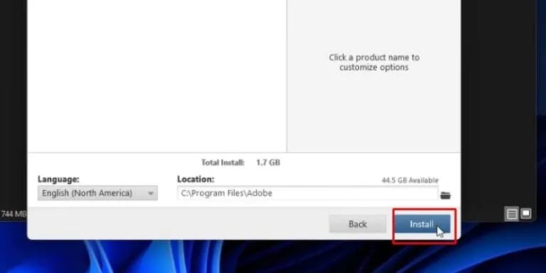 Tải Adobe Lightroom CS6: Phần mềm chỉnh sửa ảnh chuyên nghiệp 11 Chọn Install